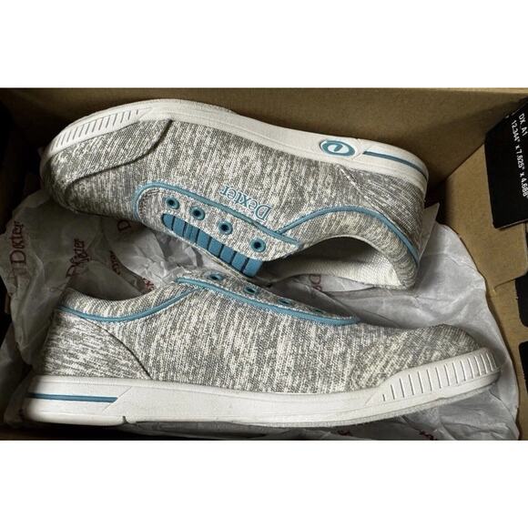 Dexter Women’s Bowling Shoes Suzana 2 Light Grey/Blue Size 10 - Picture 1 of 5